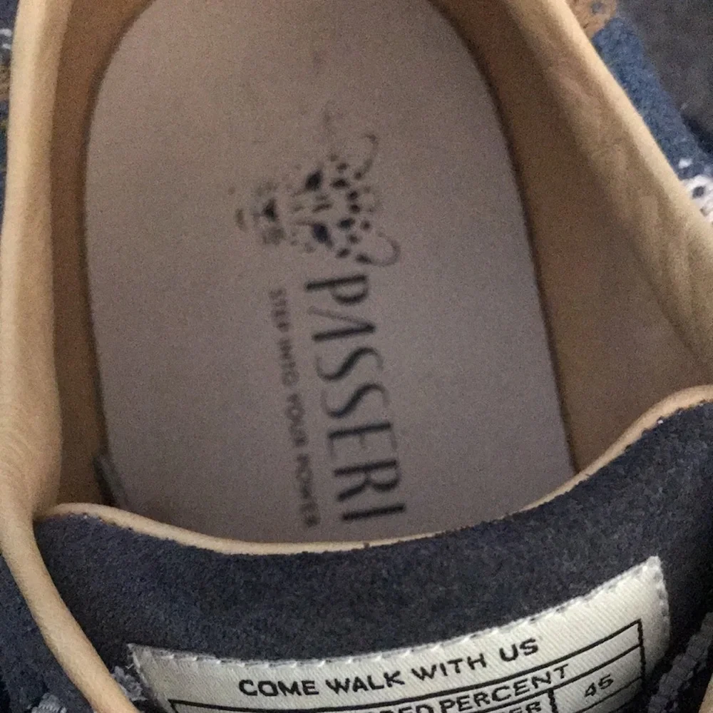 PASSERI Men's Artesano de Flores Olive‎ Sneakers Woven Size 45